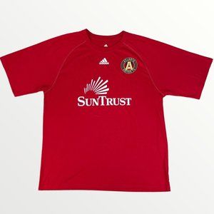 Adidas Climalite Atlanta United FC SunTrust Red Performance Short Sleeve T-Shirt